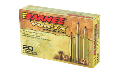 Box of Barnes VOR-TX rifle ammunition