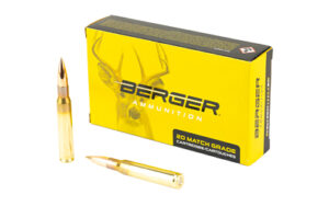 Berger Elite Hunter Rifle Ammunition .30-06 Sprg 168gr HPBT 2850 fps 20/ct