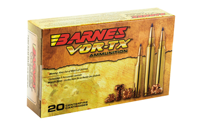 Barnes VOR-TX ammunition box with rifle cartridges