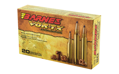 Barnes VOR-TX ammunition box with rifle cartridges