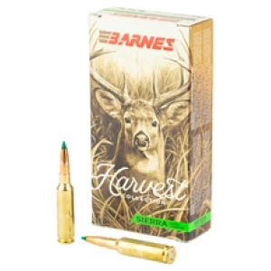 Barnes Harvest rifle ammunition box with cartridges