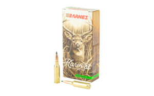 Barnes Harvest ammunition box with rifle cartridges