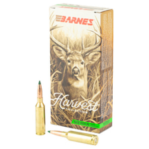 Barnes Harvest ammunition box with rifle cartridges