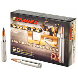 Barnes VOR-TX LR ammunition box and cartridges