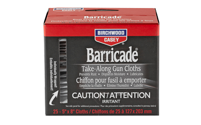Birchwood Casey Barricade gun cloths, rust prevention.