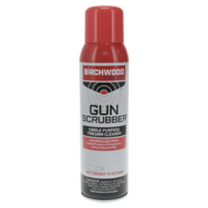Gun scrubber spray can for firearm cleaning
