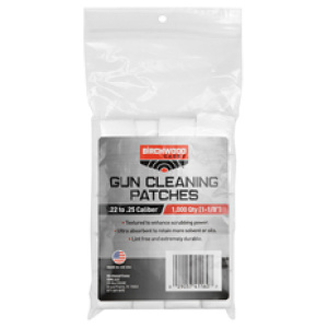 Gun cleaning patches pack, 1000 count, Birchwood