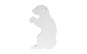 Silhouette of a sitting squirrel cutout.