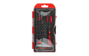 Precision screwdriver kit in plastic case