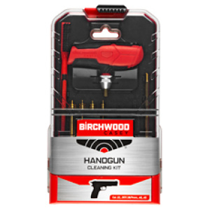 Birchwood handgun cleaning kit with tools.