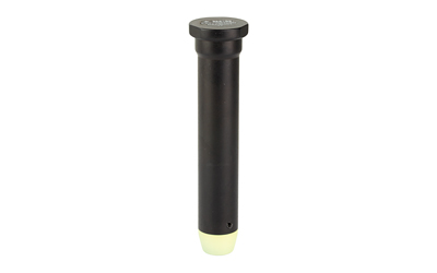 Black cylindrical metal bollard with flat top