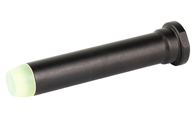 Black cylindrical rod with green tip