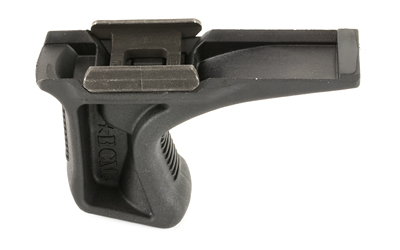 Black tactical rifle grip accessory