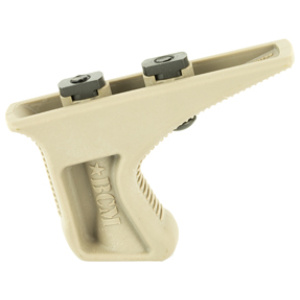 Tactical foregrip beige accessory with dual mounting slots