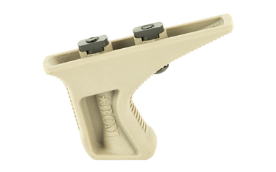 Tactical foregrip beige accessory with dual mounting slots