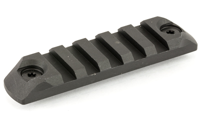 Black Picatinny rail mount against white background.