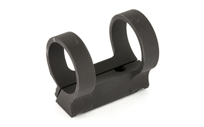 Black metal double-ring mounting bracket