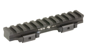 Black Picatinny rail mount with BCM markings