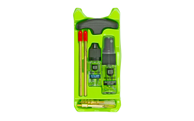 Green saxophone maintenance kit with various tools