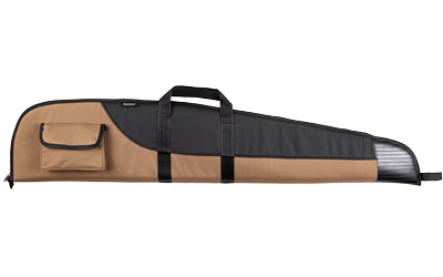 Brown and black soft rifle carrying case