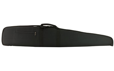 Black soft rifle case with zipper and handle