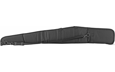 Black padded rifle case with shoulder strap