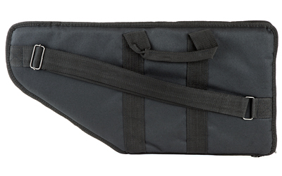 Black soft rifle case with shoulder strap