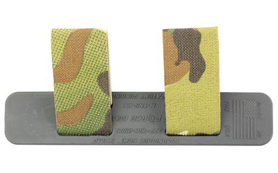 Camo straps on grey plastic base