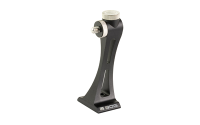 Black metal camera mount adapter with screw top.
