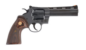 COLT PYTHON 357MAG 5" 6RD - BLUED WALNUT GOLD MEDALLION