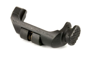 Metal firearm bolt catch lever component