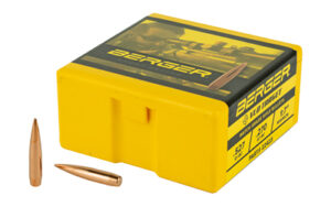 Berger ammunition box with rifle cartridges