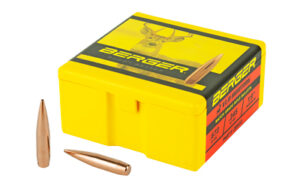 Berger ammunition box with rifle bullets