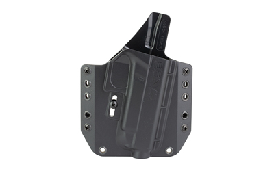 Black gun holster with mounting screws