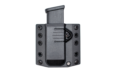 Black tactical magazine holder with screws