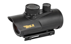BSA rifle scope with adjustment knobs