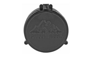 Round black hard case with wolf logo