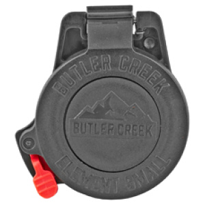 Butler Creek scope lens cover, flip-open design.