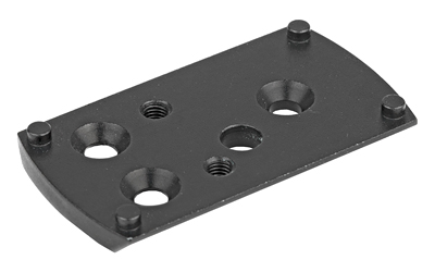 Black metal mounting plate with multiple holes