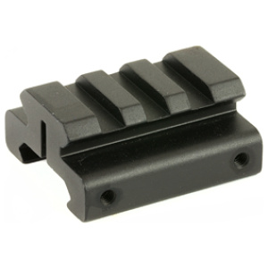 Black rail mount accessory for firearms