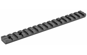 Black Picatinny rail mount on white background