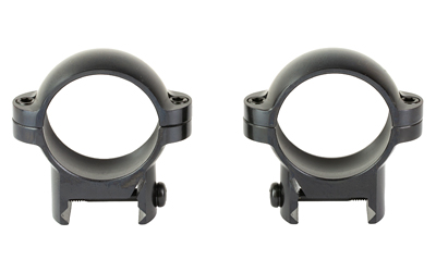 Pair of black rifle scope mounting rings