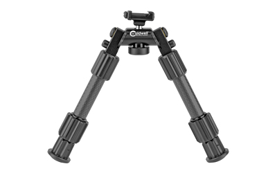 Black adjustable tabletop camera tripod with two legs