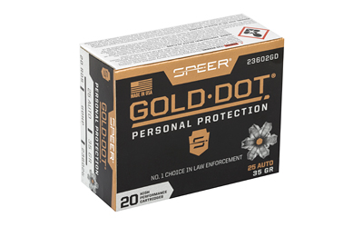 Speer Gold Dot personal protection ammunition box