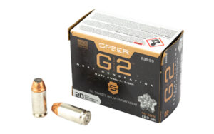 Speer Gold Dot 9mm ammunition box and cartridges