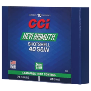 CCI Hevi Bismuth Shotshell package for pest control.