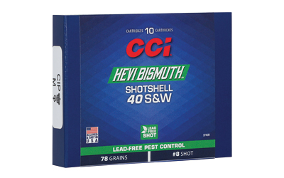 CCI Bismuth ShotShell, 40 S&W, lead-free pest control
