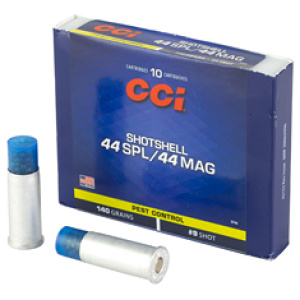 Box of CCI .44 shotshell ammunition.