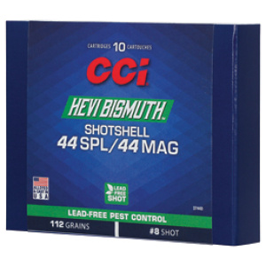 Box of CCI Hevi Bismuth shotshell ammunition.