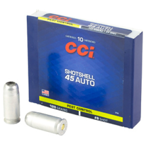 CCI .45 Auto shotshell ammunition package